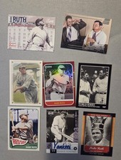 Babe Ruth Lot- New York Yankees- 8 cards