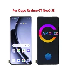 For Realme GT Neo6 SE Original AMOLED Display Touch LCD Screen Digitizer Frame