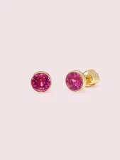 Kate Spade New York Reflecting Pool Mini Round Studs Fuchsia