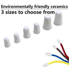 24 Pack Ceramic Wire Connector,High-Temp Screw Wire Connector,Twist Caps for ...