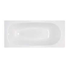 Sanicomfort Badewanne aus Stahl-Emaille rechteckig weiß Schmelzglas beschichtet