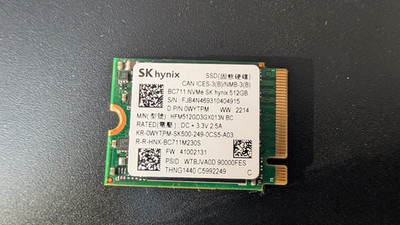 SK Hynix BC711 | M.2 NVME | 512GB SSD | HFM512GD3GX013N