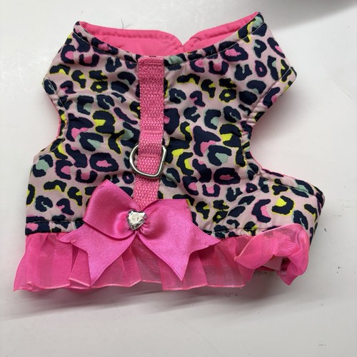 Dog Cat Clothing Lot Shirt Bundle Of 4 Outfits XS Puffer Jacket Dress Pink Bow - Picture 4 of 10