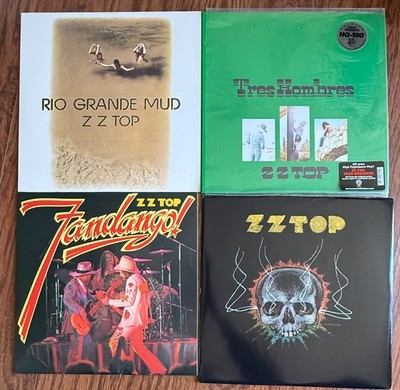 Lot of 4 ZZ Top US 180G RTI Vinyl Pressings Rio Grande Mud Tres Hombres Fandango