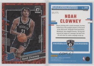 2023 Panini Donruss Optic Rated Fast Break Red Prizm /75 Noah Clowney Rookie RC