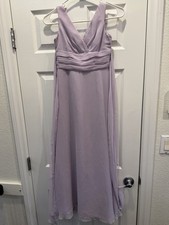 David's bridal Jr. bridesmaid dress Flower Girl Color Iris Sz 8 Kids Wedding