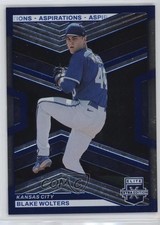 2023 Panini Elite Extra Edition Blue Aspirations 318/349 Blake Wolters #126 1cx3