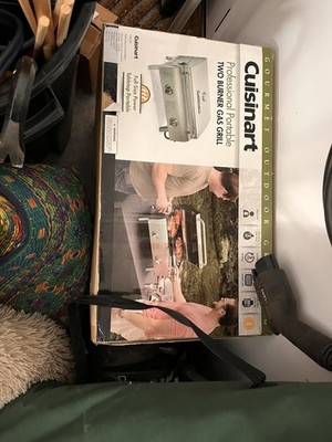 Cuisinart Professional Portable Two Burner Gas Grill   Tabletop
