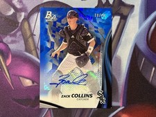 2017 Bowman Platinum Top Prospects Blue 18/20 Zack Collins #TPA-ZC Auto