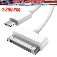 30-Pin To USB C Adapter Charging Data Sync Cable for IPhone 4 4S 3GS IPad 3 Lot