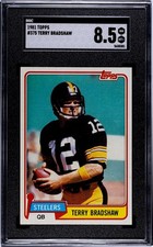 1981 Topps #375 Terry Bradshaw Graded Card SGC 8.5 Pittsburgh Steelers HOF