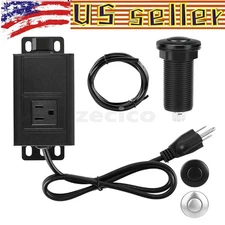 Air Switch Kit for Garbage Disposal 3.58” Extra Button Black Stainless Steel