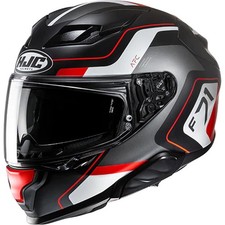 HJC Motorcycle Helmet M - F71 Arcan Full Face Helmet - Matte Black White Red