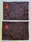 🦇Halloween Placemats Lot X2 Black with Orange Spider + Black Bat Table Runner — photo 3