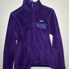 Patagonia Purple Polartech Full Zip Soft Fleece Size Small
