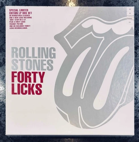 THE ROLLING STONES *#/1000 RARE BOX SET* FORTY LICKS 3x LP ORIGINAL HOLLAND VG++