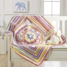 Herrschners  Colorfully Cute Baby Blanket Cro...