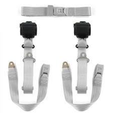 JP Comanche 1985-1992 Standard 3pt G/G Retractable Bench Seat Belt Kit - 3 Belts