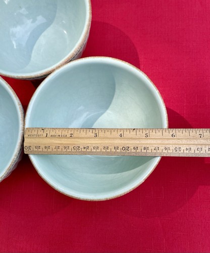 LENOX French Perle Groove Ice Blue Soup Cereal Bowl 3x6" - Picture 3 of 8