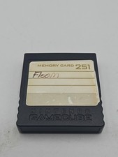 Official Nintendo GameCube Black Memory Card 251 Blocks DOL-014 Genuine OEM