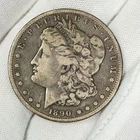1890-CC Morgan Dollar $1 CARSON CITY 90% Silver One US Coin KEY DATE WOW!