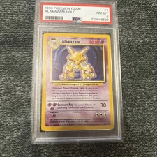 1999 Pokemon Game 1 Alakazam-Holo PSA 8