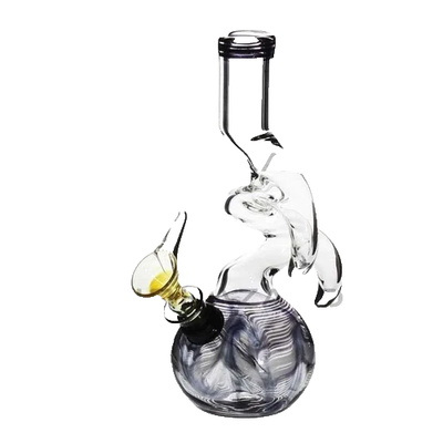 #ad Two Hook Water Pipe w Slide Black 6quot; $24.99