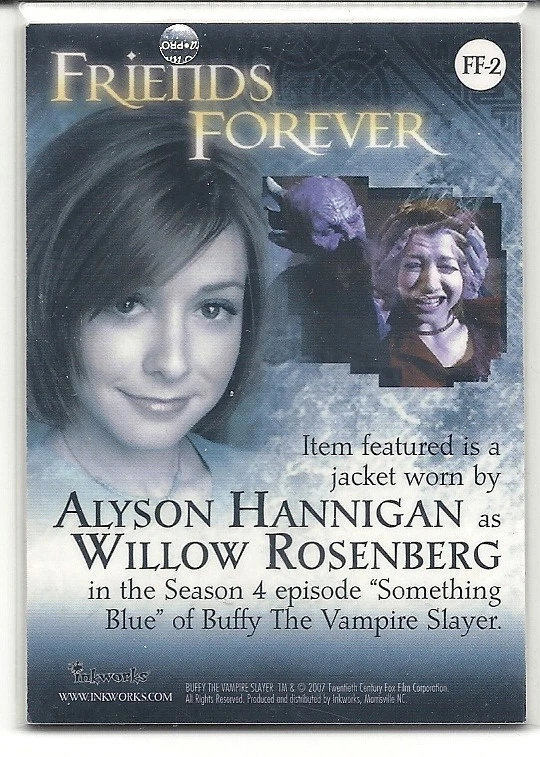 Buffy 10th Anniversary Friends Forever Pieceworks Puzzle Chase Card Willow FF-2 - Image 2 of 2