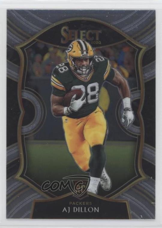 2020 Panini Select Concourse AJ Dillon #65 Rookie RC
