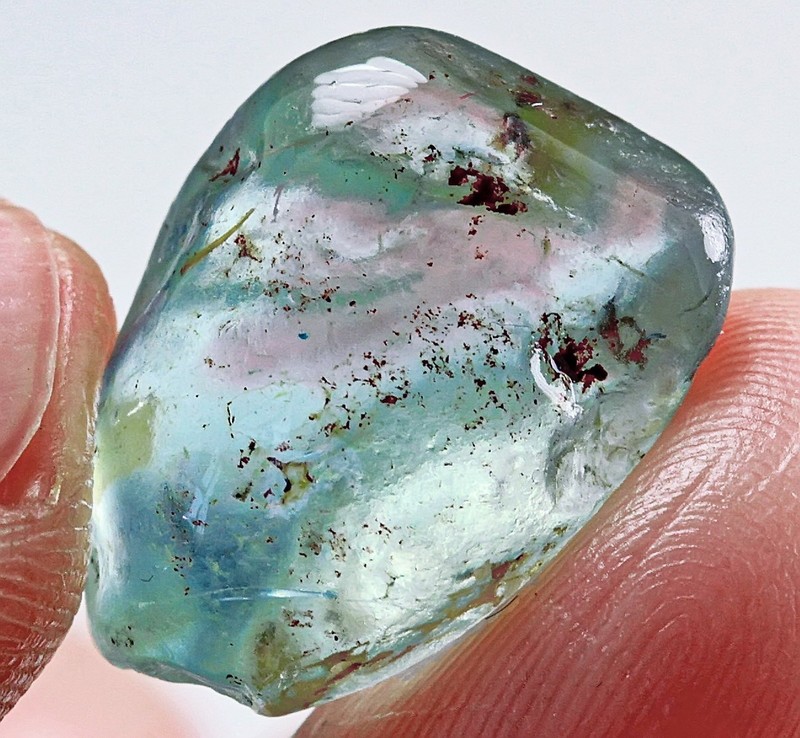 15Ct VVS Brazilian Blue Topaz Specimen Facet Rough YLHS109