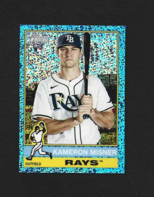 2025 Topps Heritage High Number Kameron Misner #579 Light Blue Sparkle Refractor