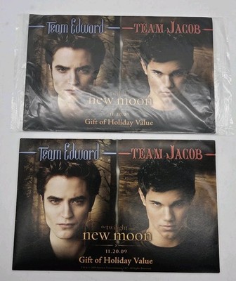 Twilight Saga New Moon Team Edward/Jacob Cards Burger King 2009 2 Packs