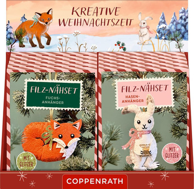 Nähset Filz Fuchs Hase DIY Bastelset Handarbeit Nähen Kinder Geschenk