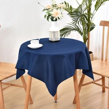 Wolkemer Small Square Tablecloth 36 x 36 Inch 36" x Square , Navy Blue