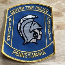 CENTER TWP.  BEAVER COUNTY  PENNSYLVANIA  PA  POLICE PATCH  5"