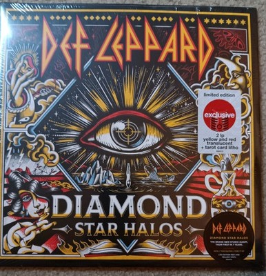 Def Leppard Diamond Star Halos Vinyl- 2LP Yellow and RED New Sealed. TRANSLUCENT