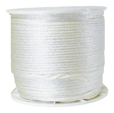 Wellington G1016S1000S White Nylon Solid Braid Rope 1000 ft. x 1/4 in.