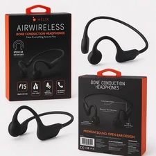 Bone Conduction Bluetooth Headphones -Open Ear Running Cycling Gym Headset - New