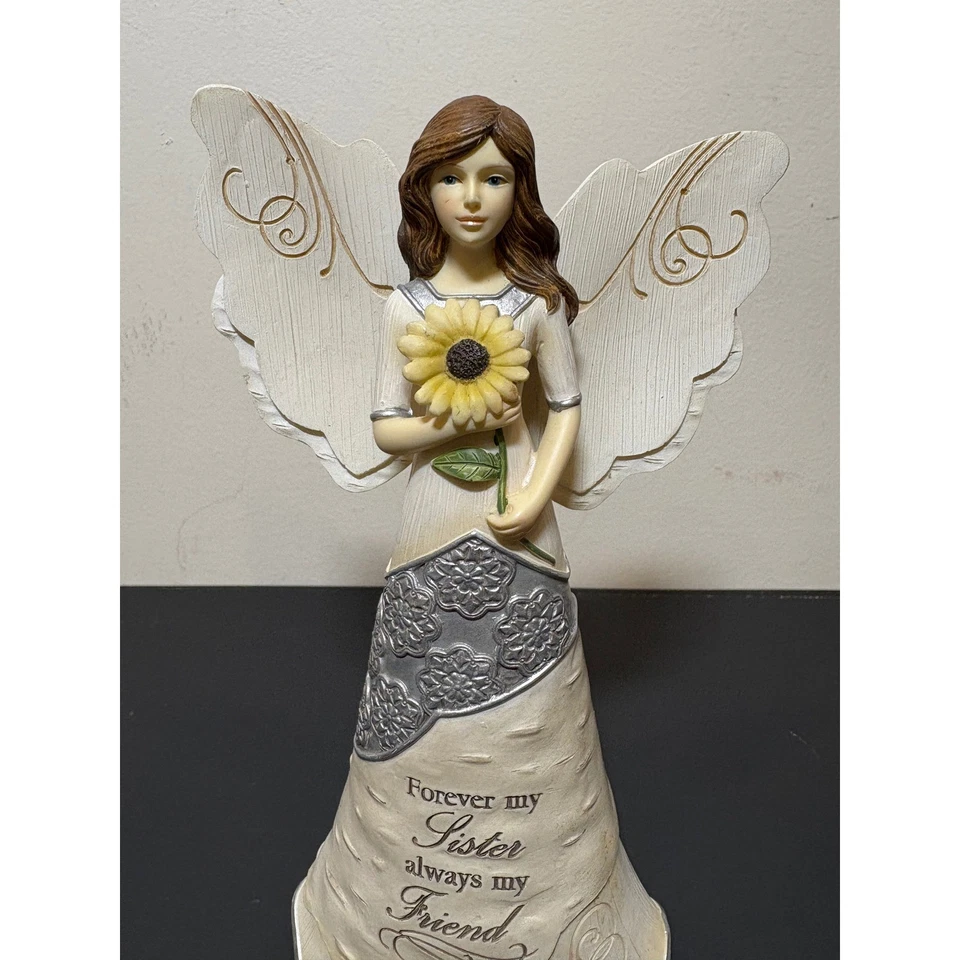 Elementos Hermana Ángel Figura Girasol Para Siempre Mi Hermana Siempre Mi Amigo Regalo Foto 3 de 4