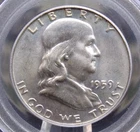 1959 "D" Franklin Half Dollar 50c PCGS MS65 FBL #905 *FULL BELL LINES* Gem ECC&C