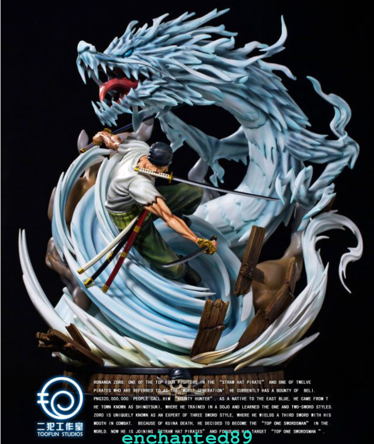 Toofun Studio One piece 1/6 Roronoa Zoro Dargon base Tornado GK