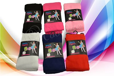 Lot 6 Pair Girl Fashion Tights Warm Solid Soft Winter Cozy XS S M L XL Pantyhose