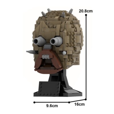 Modubrix Moc Building Blocks   Tusken Raider Mask Set Bricks Toys Kits 680 Pcs