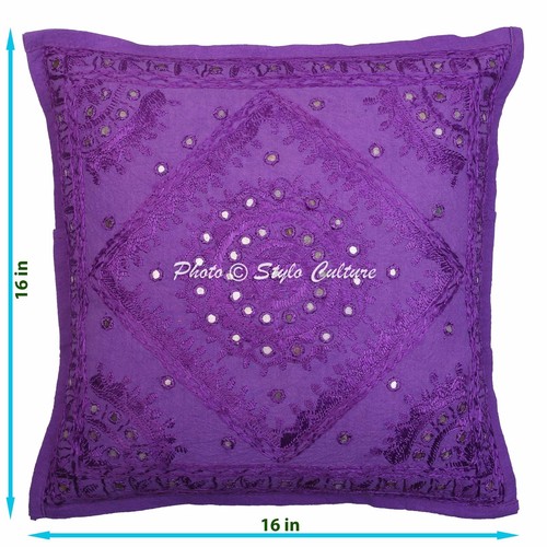 Embroidered Cushion Cover Mirror Decor Cotton Pillow Case Throw Thanksgiving 16" - Picture 53 of 89
