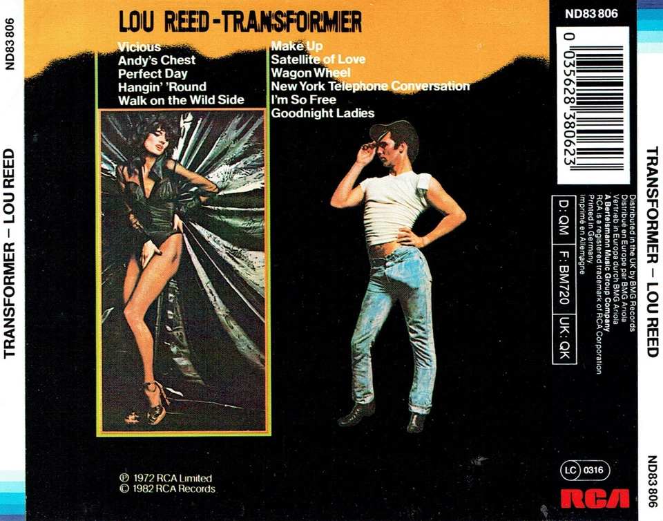 (CD) Lou Reed - Transformer - Satellite Of Love, Walk On The Wild Side, Vicious - Bild 2 von 2