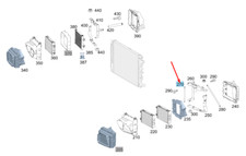 MB AMG GT X290 Kühlerhalterung links innen Federbein A2905040500 NEU ORIGINAL