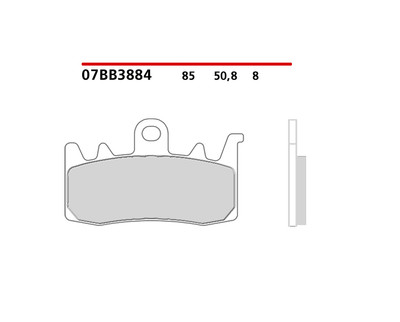 BREMBO FRONT BRAKE PADS FOR DUCATI 1100 SCRAMBLER SPECIAL 2018 -