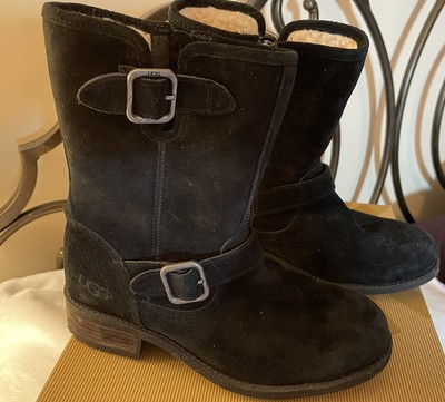 ugg chaney black leather