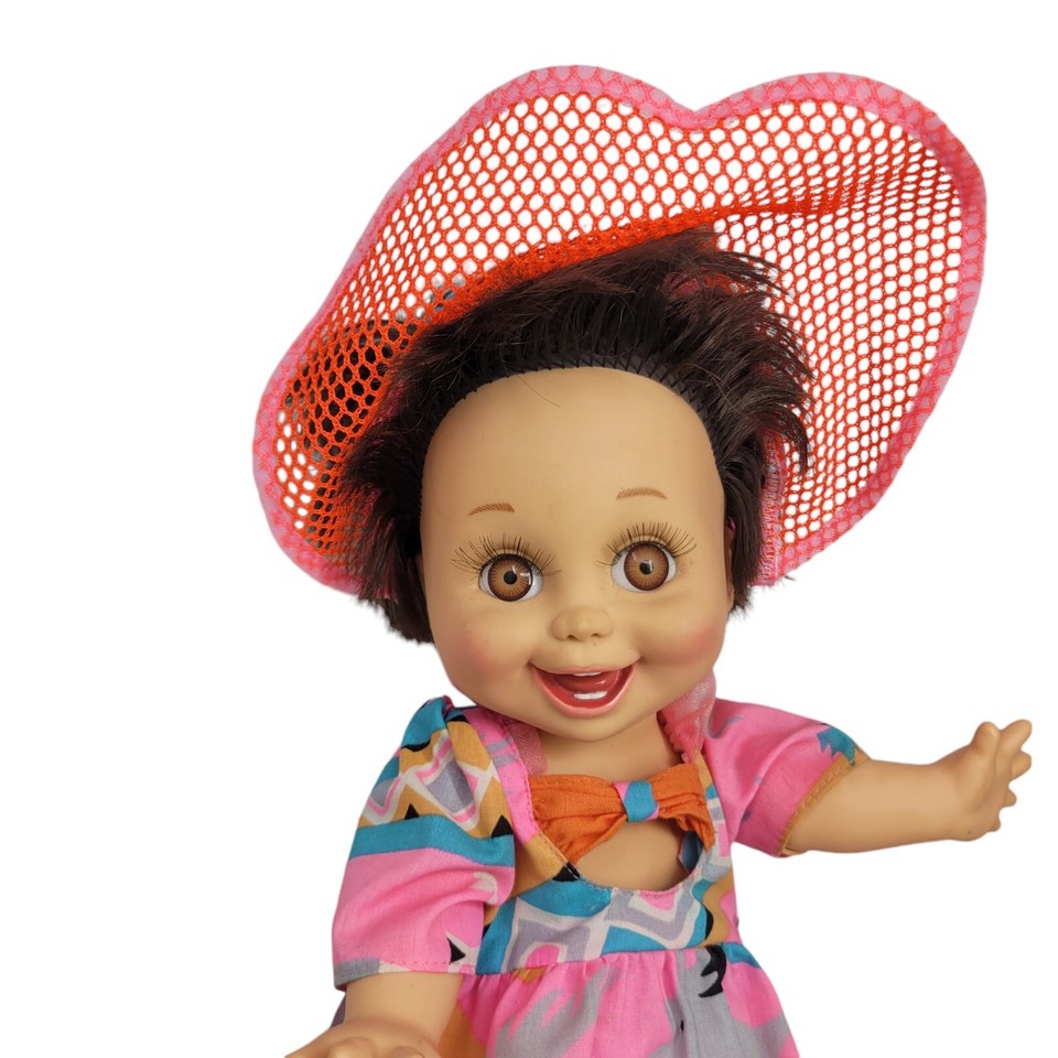 Vintage 90s Galoob Baby Face Doll So Happy Heidi Posable Articulated