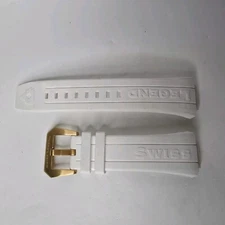 Swiss Legend Trimix Watch Strap Band Silicone White